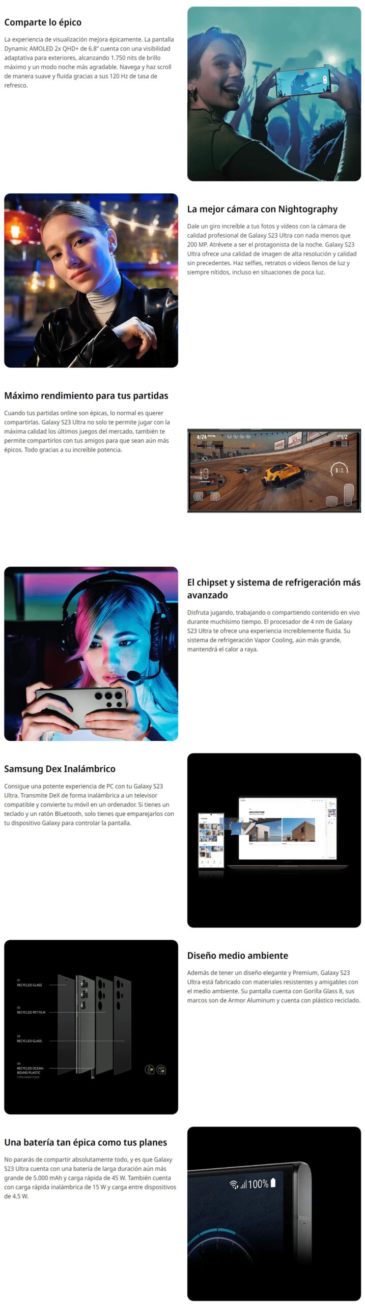 Samsung S23 Ultra caracteristicas